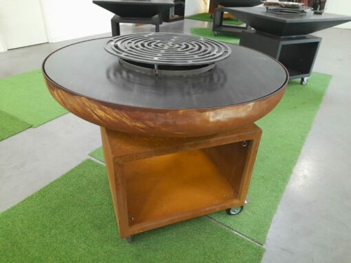 brasero corten rond 125